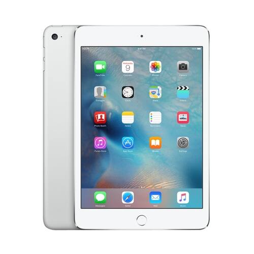 Apple - Refurbished iPad mini 4 - 128GB - Silver - Angle