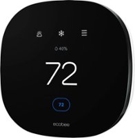 ecobee - ecobee3 lite Smart Thermostat - Black - Front_Zoom