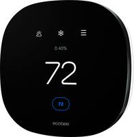 ecobee - ecobee3 lite Smart Thermostat - Black - Front_Zoom