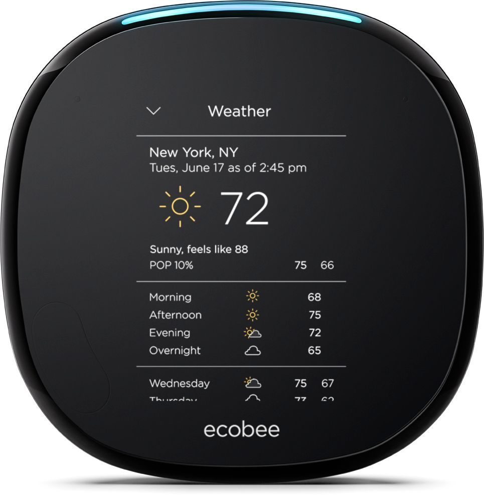 Ecobee4 Wi-Fi SMART THERMOSTAT WITH INTEGRATED AMAZON ALEXA VOICE 