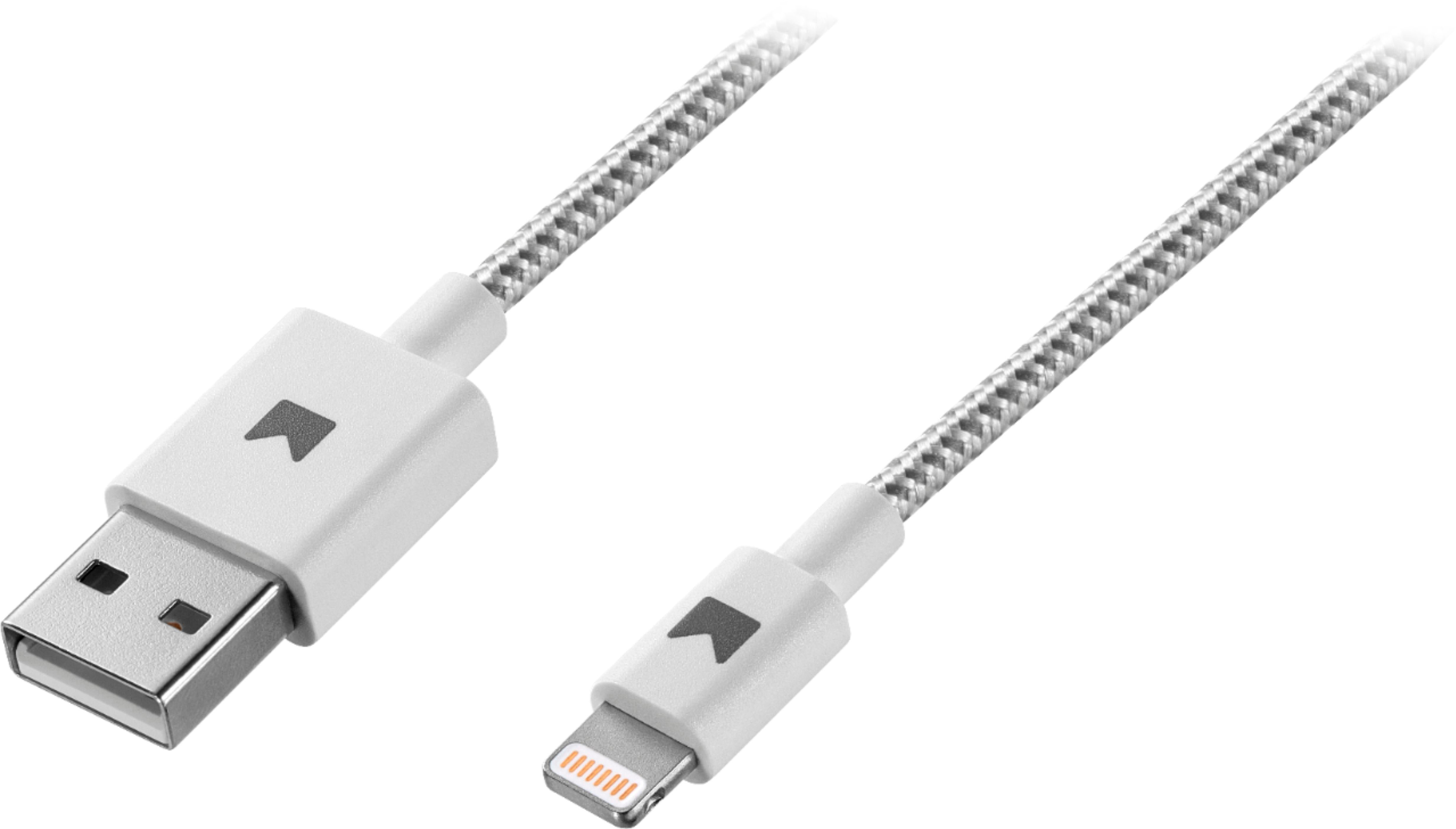 FOX USB 3.3 Type-C Lightning Cable 220 Volts Fast Charging Cord for iPhone  / iPod / iPad - White 