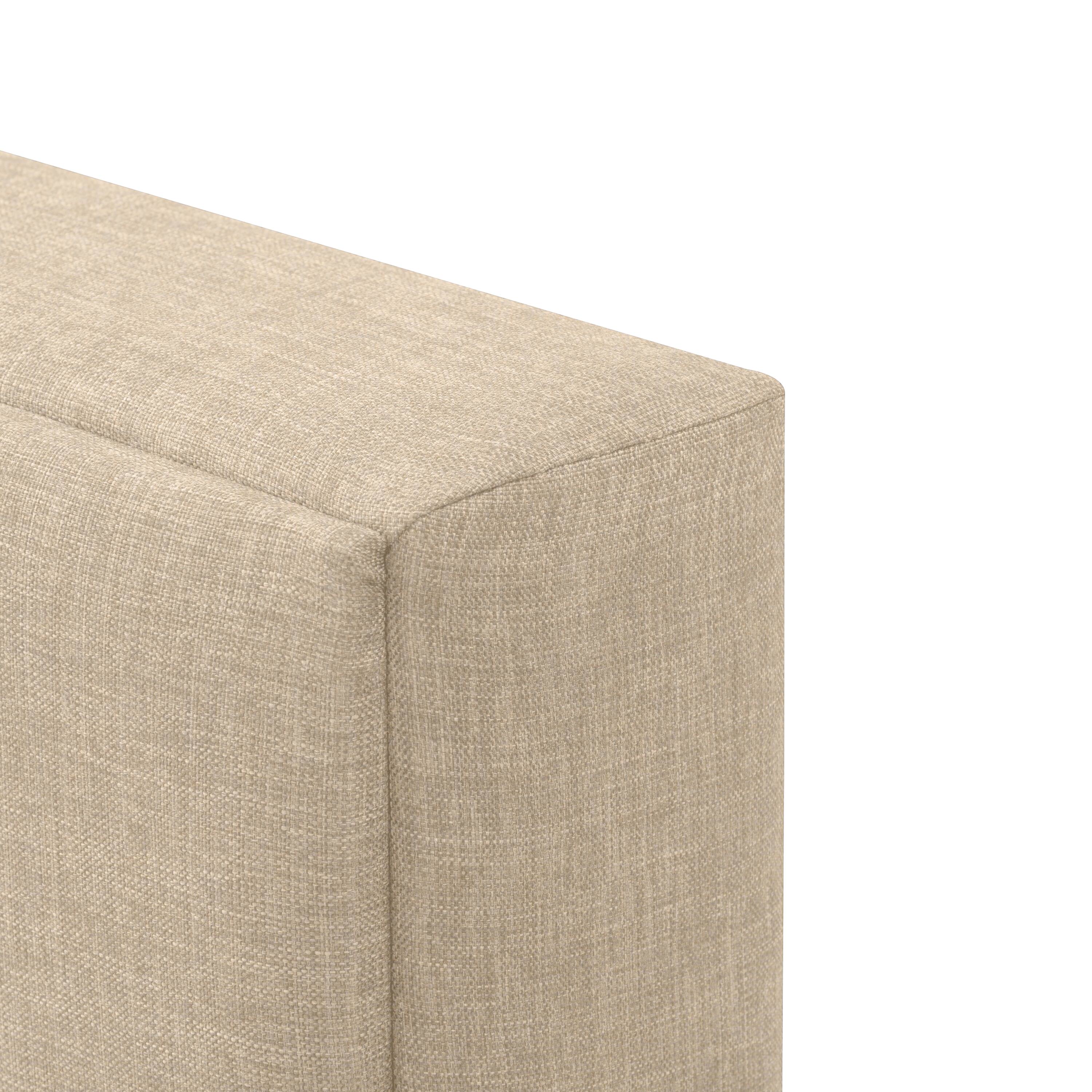 Alt View 1. CorLiving - CorLiving Emerson Cream Upholstered Queen Platform Bed Frame with Rectangle Tufted Headboard and Slats - Cream.