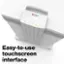 Easy-to-use touchscreen interface