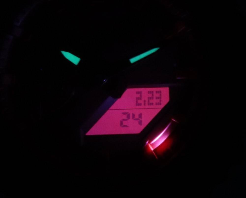 Left. Casio - G-Shock Carbon Core Guard Resin Strap Analog Digital GA-2100-4A GA2100-4 200M Men's Watch - Red.