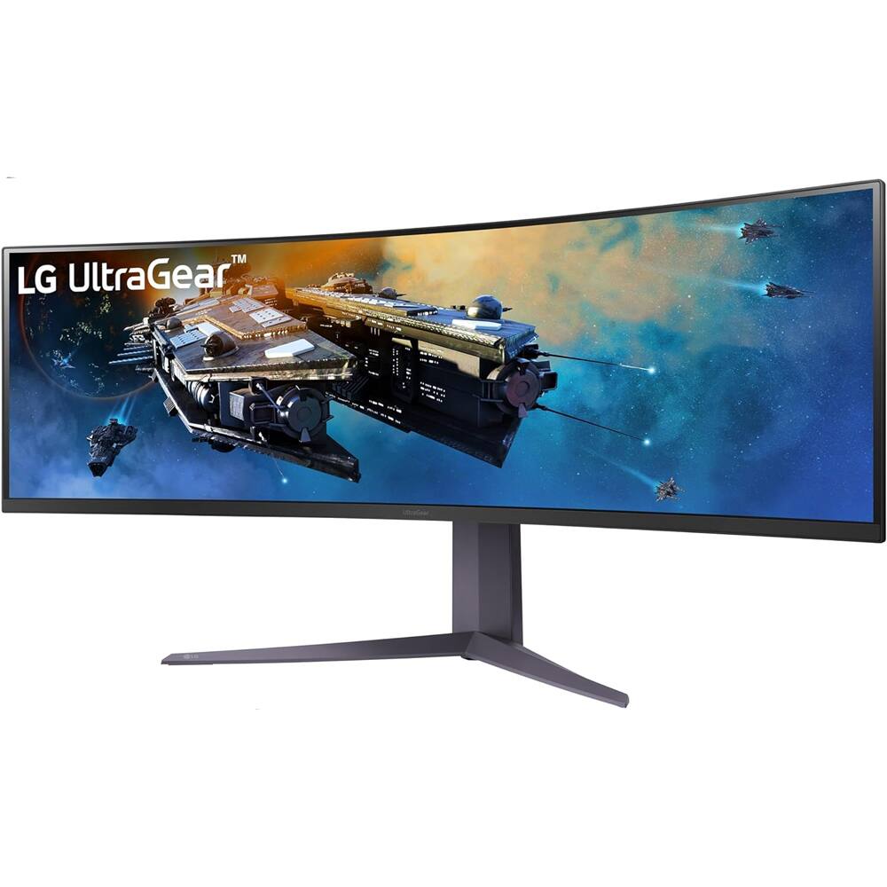 Alt View 5. LG - 45GR75DCB 45 Ultragear Curved Gaming Monitor w/ 3 Year Warranty Bundle.