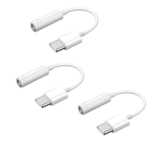 Front. Home Collection - USB-C Type C to 3.5mm AUX Headphone Jack Adapter For iPhone 16/17/Android Phone.