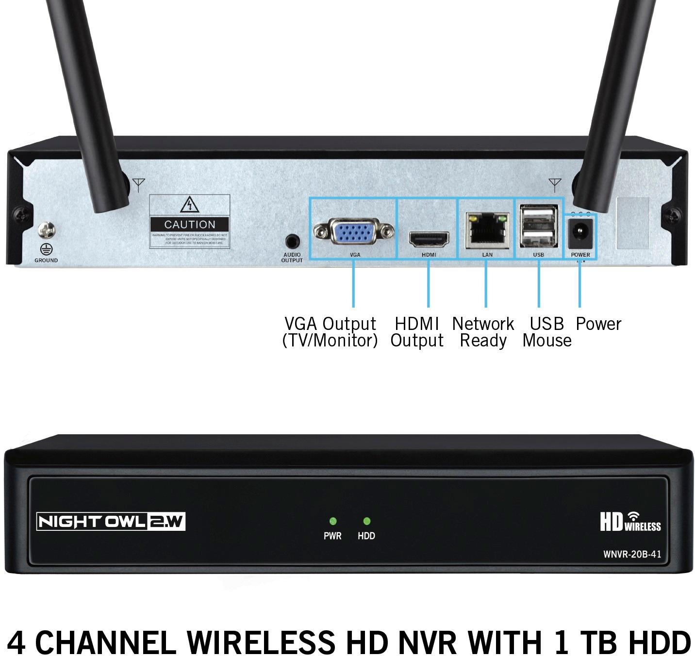 Wireless NVR, 4 Channel