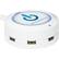 Front. ChargeHub - X5 5-Port USB SuperCharger - White.