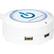 Front. ChargeHub - X3 3-Port USB SuperCharger - White.