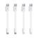 Front Zoom. CableLinx - 0.3' USB Charge and Sync Cable Value Pack - White.