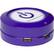 Front. ChargeHub - X3 3-Port USB SuperCharger - Purple.