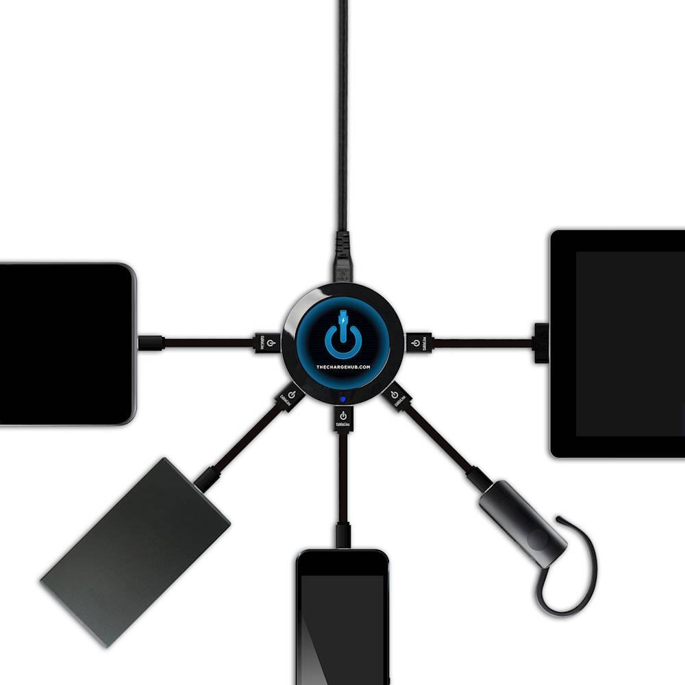 Alt View 11. ChargeHub - X5 5-Port USB SuperCharger - Black.