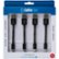 Alt View Zoom 13. CableLinx - 0.3' USB Charge and Sync Cable Value Pack - Black.