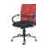Front Zoom. CorLiving - Workspace 5-Pointed Star Fabric and Mesh Office Chair - Black/red/chrome.