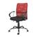 Front. CorLiving - Workspace 5-Pointed Star Fabric and Mesh Office Chair - Black/red/chrome.