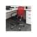 Alt View 12. CorLiving - Workspace 5-Pointed Star Fabric and Mesh Office Chair - Black/red/chrome.