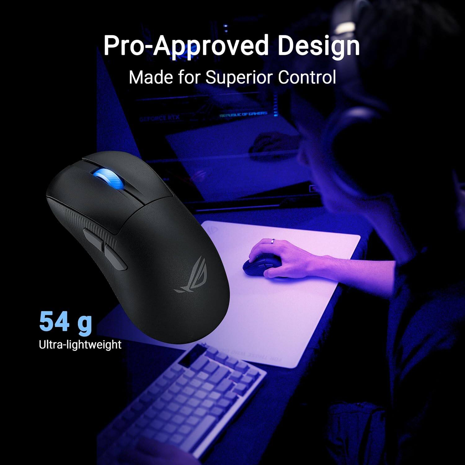 Pro-Approved Design  
Made for Superior Control  

54 g  
Ultra-lightweight