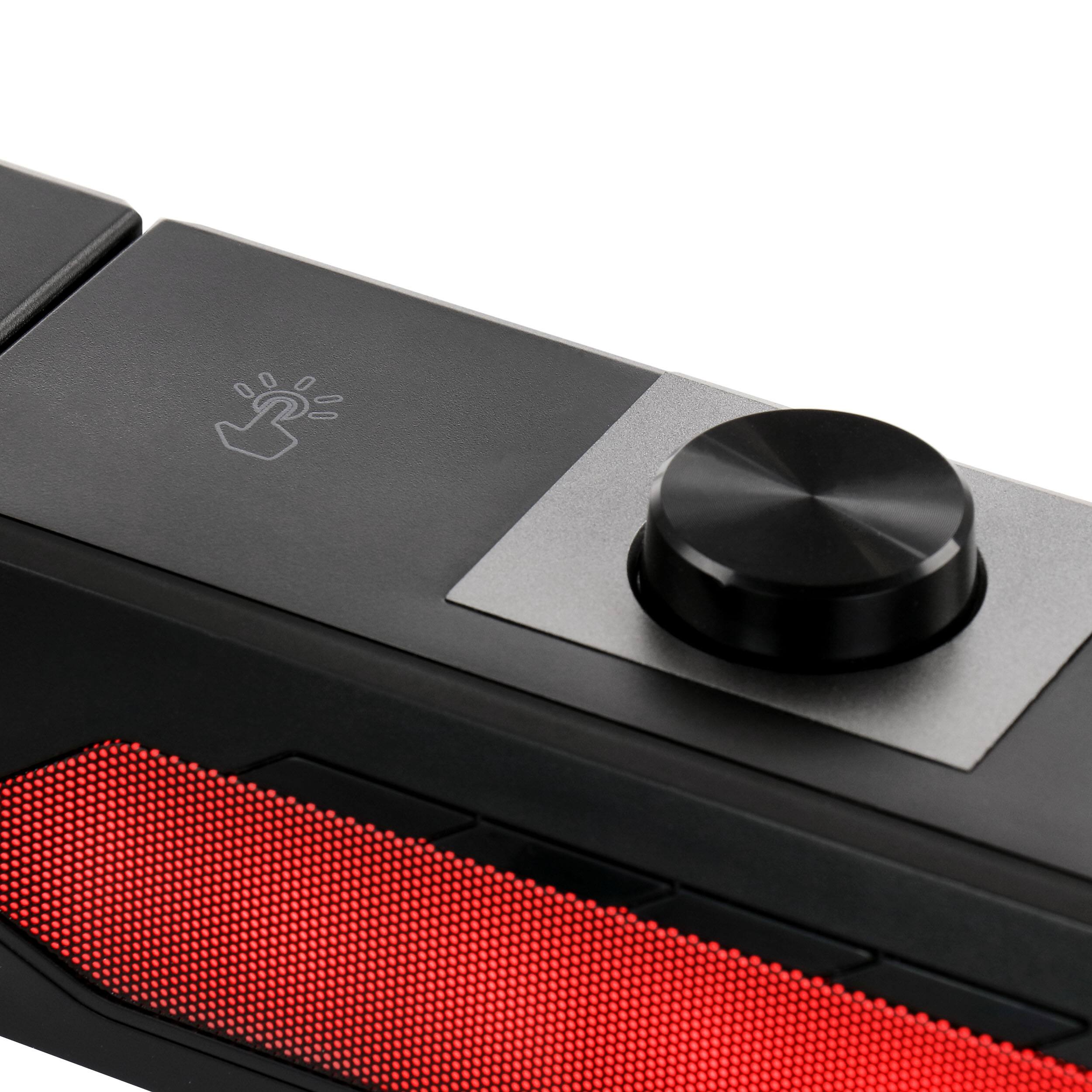Alt View 2. beFree Sound - beFree Sound Gaming Dual Soundbar with RGB LED Lights - Black.