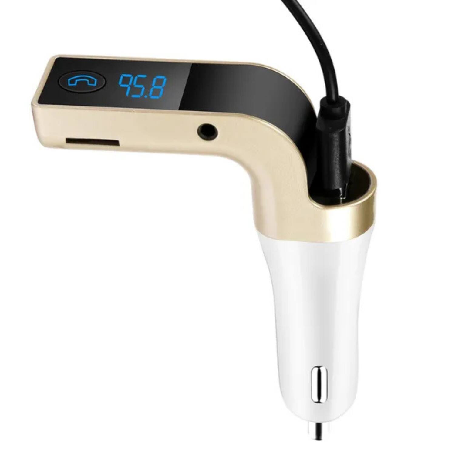 Angle. Stock Preferred - Car Wireless FM Transmitter Bluetooth Adapter with USB Fast Charger.