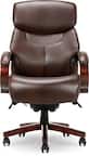 Front. La-Z-Boy - La-Z-Boy Bradley Bonded Leather Executive Chair, Roasted Chestnut (44762) - Roast Chestnut.