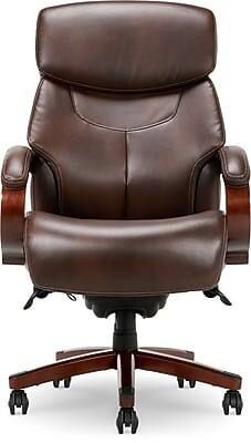 Front. La-Z-Boy - La-Z-Boy Bradley Bonded Leather Executive Chair, Roasted Chestnut (44762) - Roast Chestnut.
