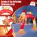 Details of the Inflatable Christmas Arch: Merry Christmas, Christmas Gift Boxes, Merry Christmas, Cute Dachshund, Built-in LED Light.