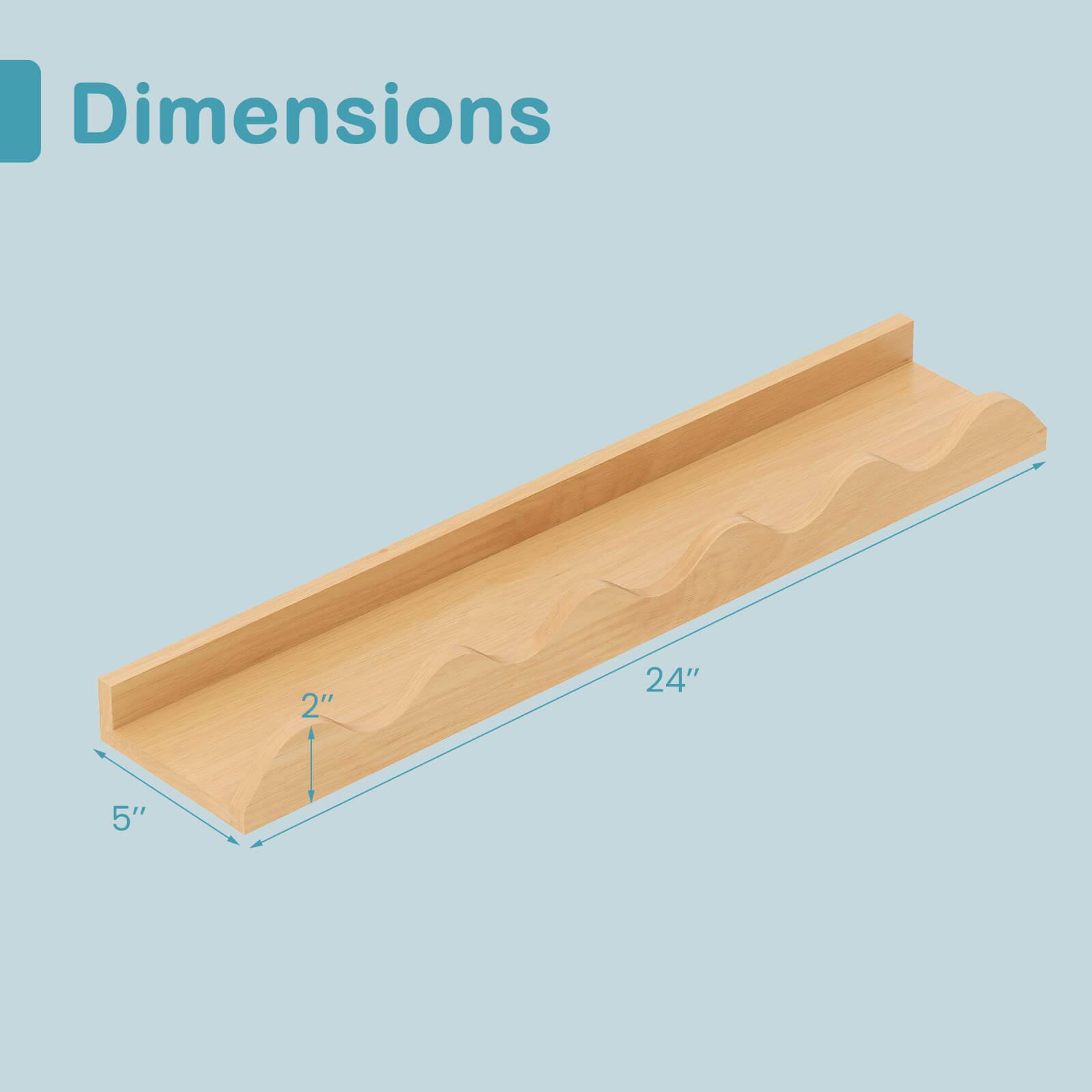 Dimensions  
2" x 24" x 5"