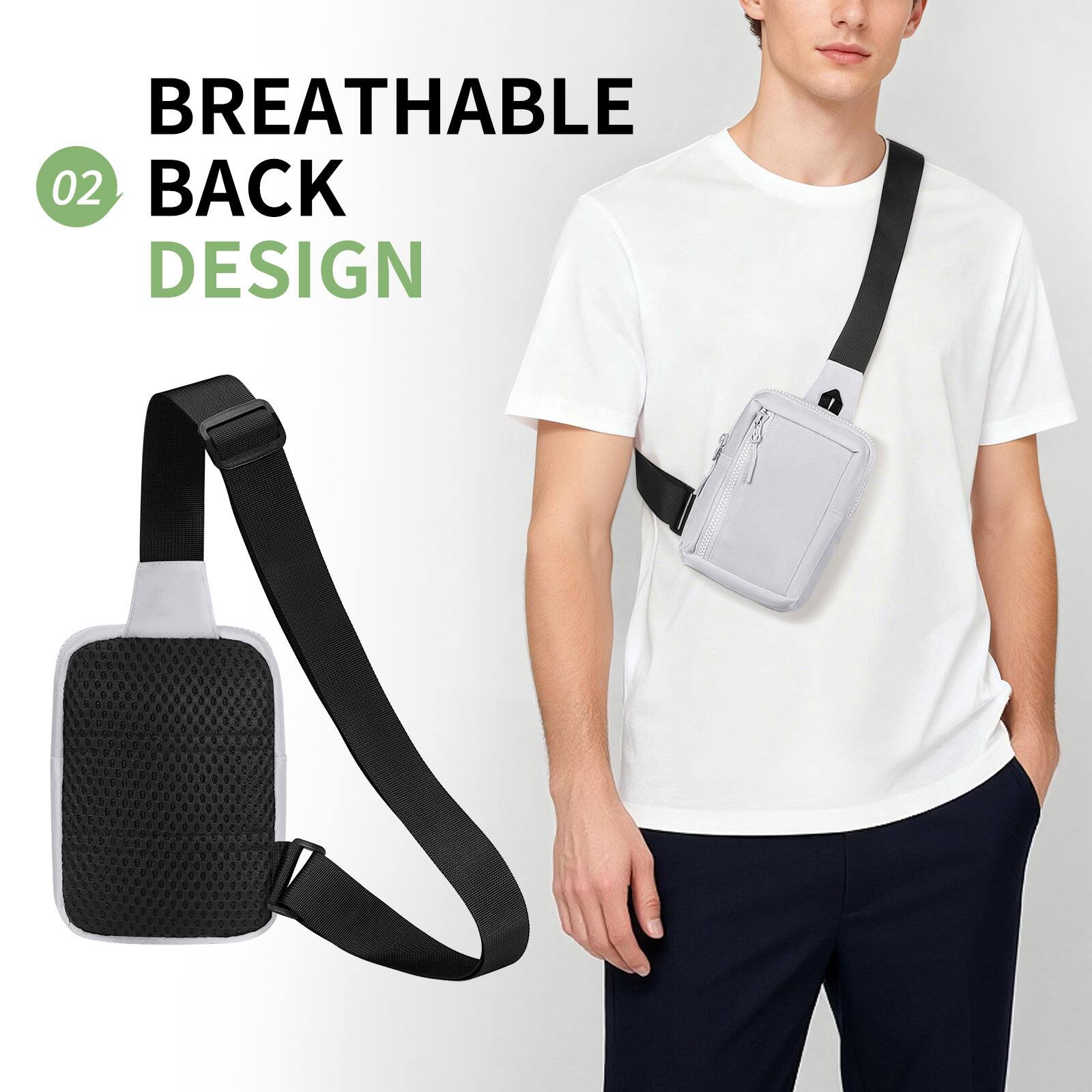 BREATHABLE BACK DESIGN

02