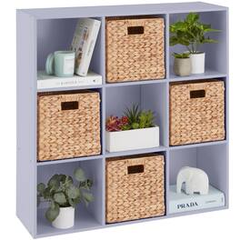 Best Choice Products - 9-Cube Bookshelf, 13.5in Display Storage System, Organizer w/ Removable Back Panels - Lavender