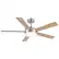 Alt View 7. Vaczon - 48" Modern Brushed Nickel Reversible 5-blade LED Ceiling Fan with Remote and APP Control - Nickel.