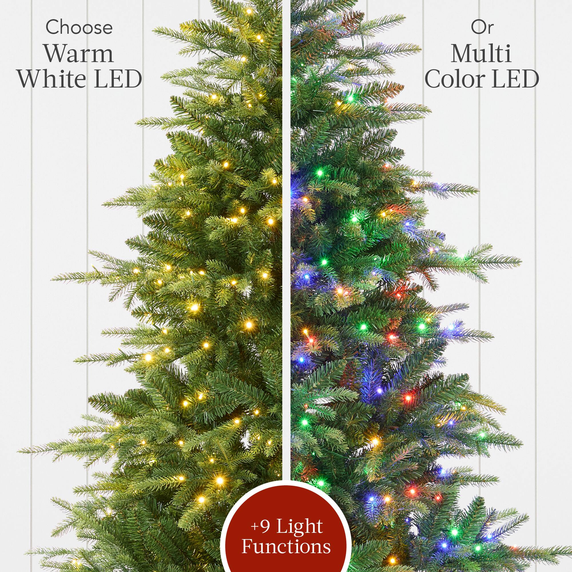 Choose Warm White LED or Multi Color LED +9 Light Functions
