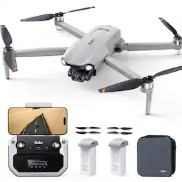 Ruko - F11PRO 2 Drone with Camera for Adults, 6K Camera Drone, 3-Axis Gimbal, Auto Return & Beginner Mode - Gray