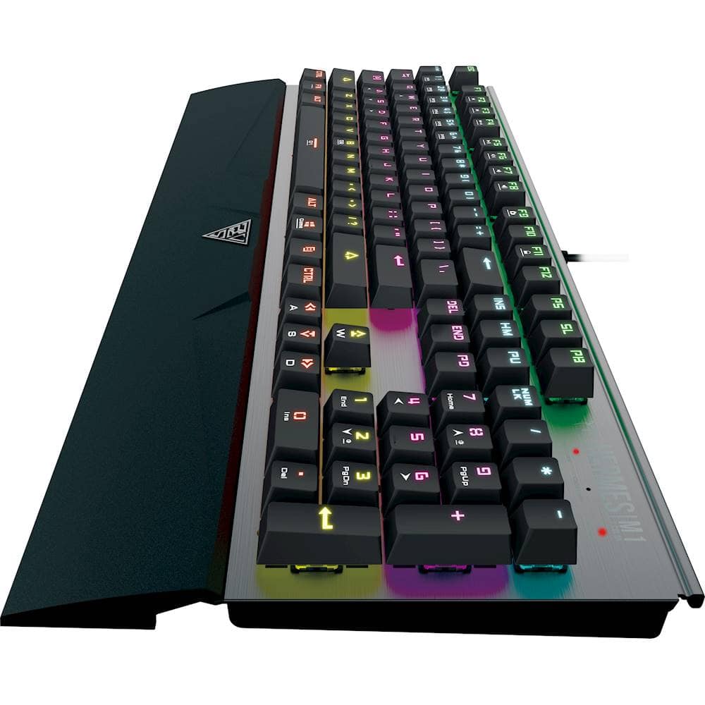 Best Buy: GAMDIAS HERMES M1 7 color USB Keyboard Anodized Black Brushed ...