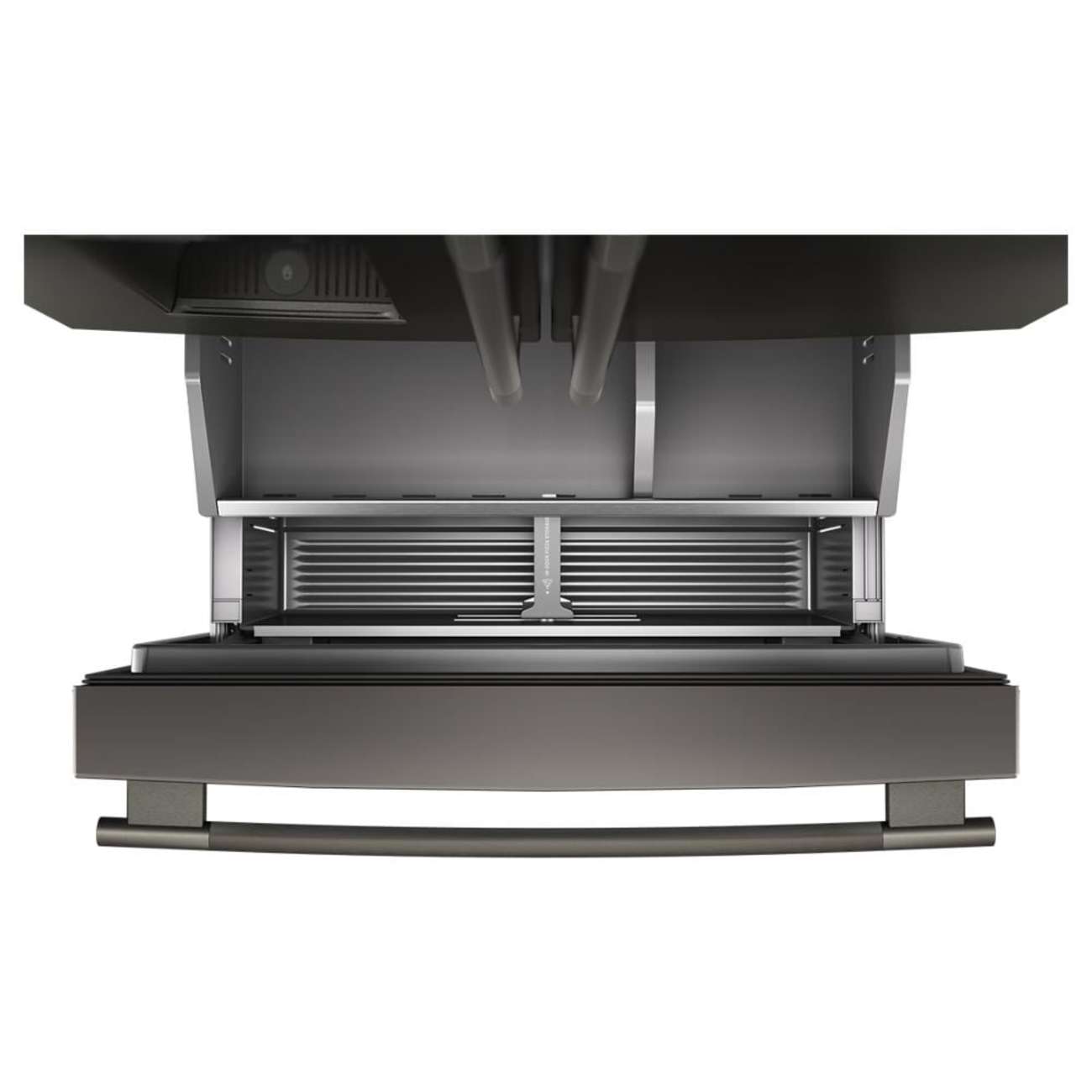 Alt View 9. KitchenAid - KitchenAid - Counter-Depth French Door Refrigerator with Intelligent Auto Fill - Black Ore.