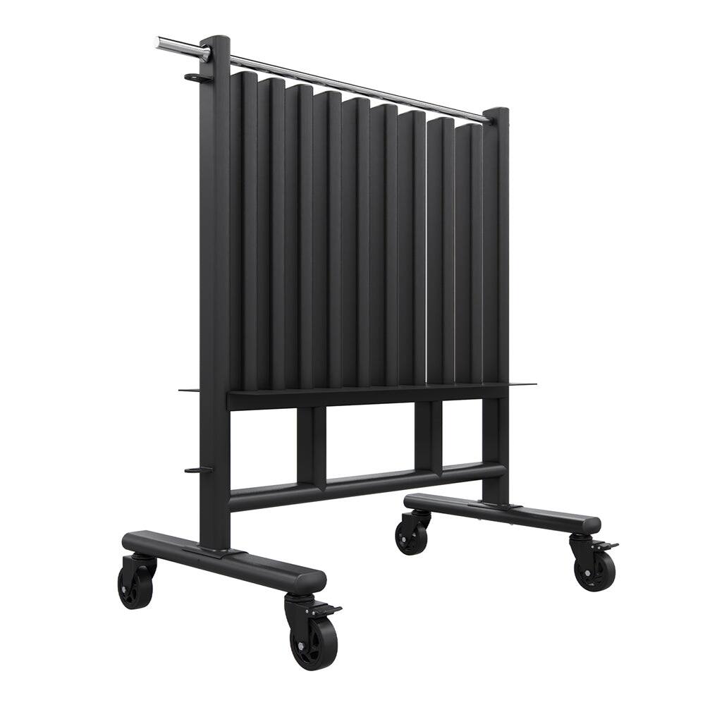 Alt View 4. Power Systems - Premium Dumbbell Rack, Mobile Weight Rack Holds Up to 44 Pairs of Exercise Dumbbells - Black.