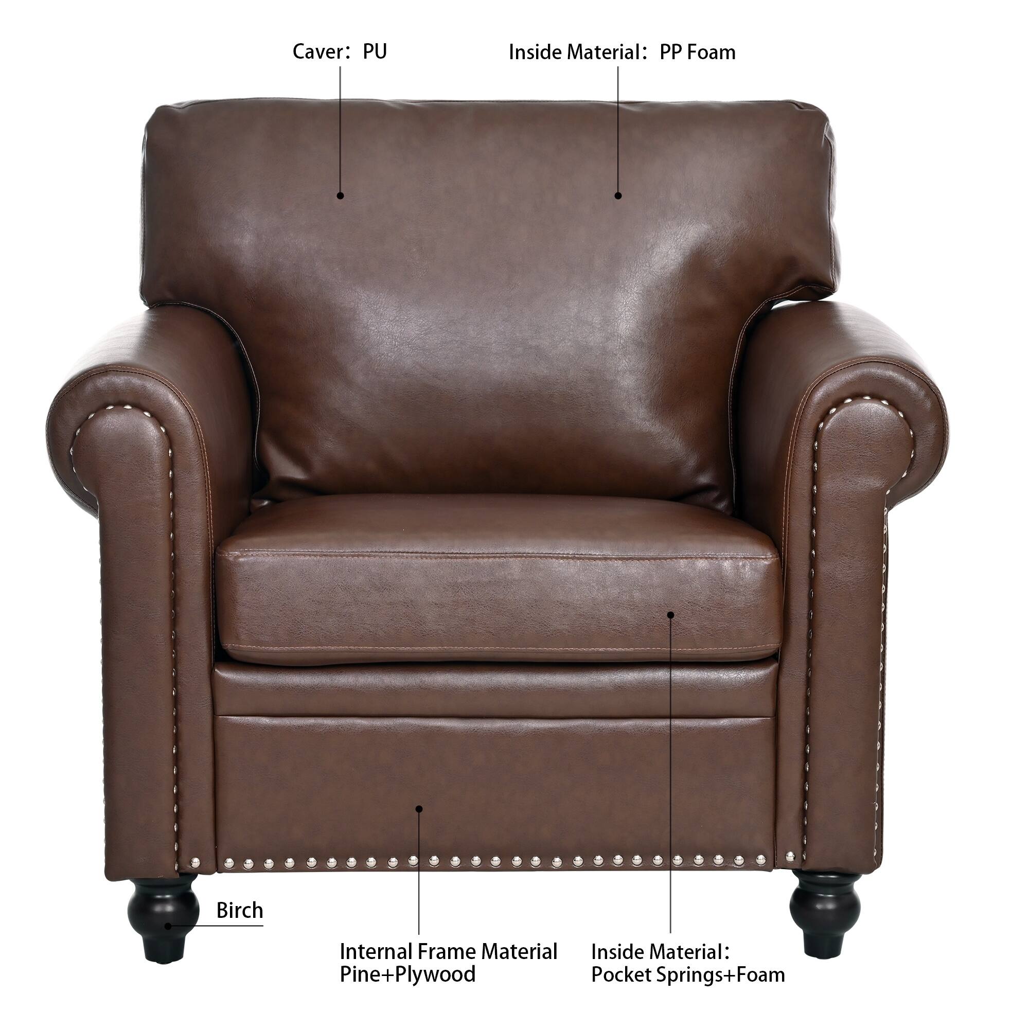 Caver: PU  
Inside Material: PP Foam  
Birch Internal Frame Material: Pine+Plywood  
Inside Material: Pocket Springs+Foam