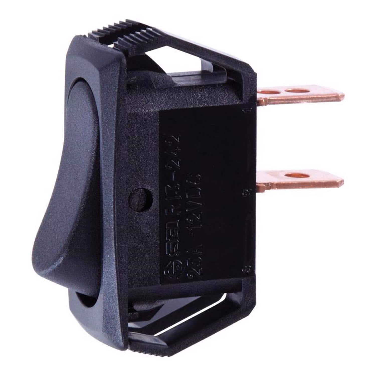 Jandorf - 25 amps Single Pole Rocker Automotive/Marine Switch 1 pk - Black