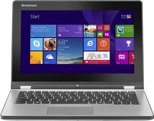  Lenovo - Yoga 2 2-in-1 11.6&quot; Touch-Screen Laptop - Intel Core i3 - 4GB Memory - 500GB Hard Drive - Silver