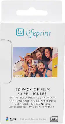 Lifeprint - ZINK® Glossy Photo 2" x 3" 50-Count Paper
