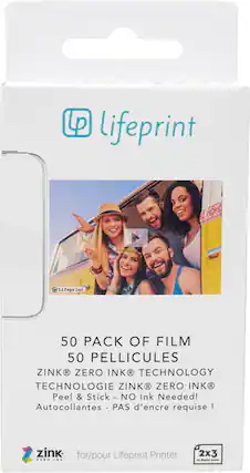 Lifeprint - ZINK® Glossy Photo 2" x 3" 50-Count Paper
