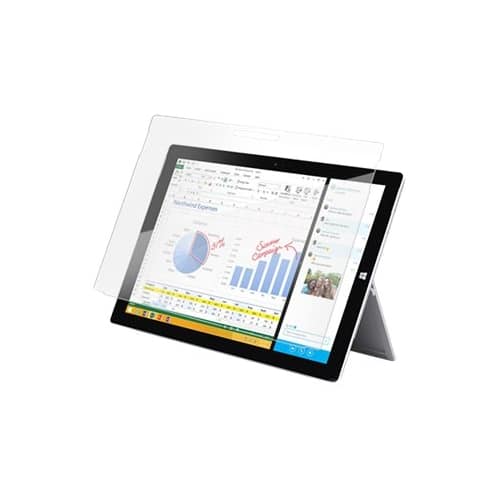 BodyGuardz - AuraGlass Screen Protector for Microsoft Surface 3 - Transparent - Larger Front