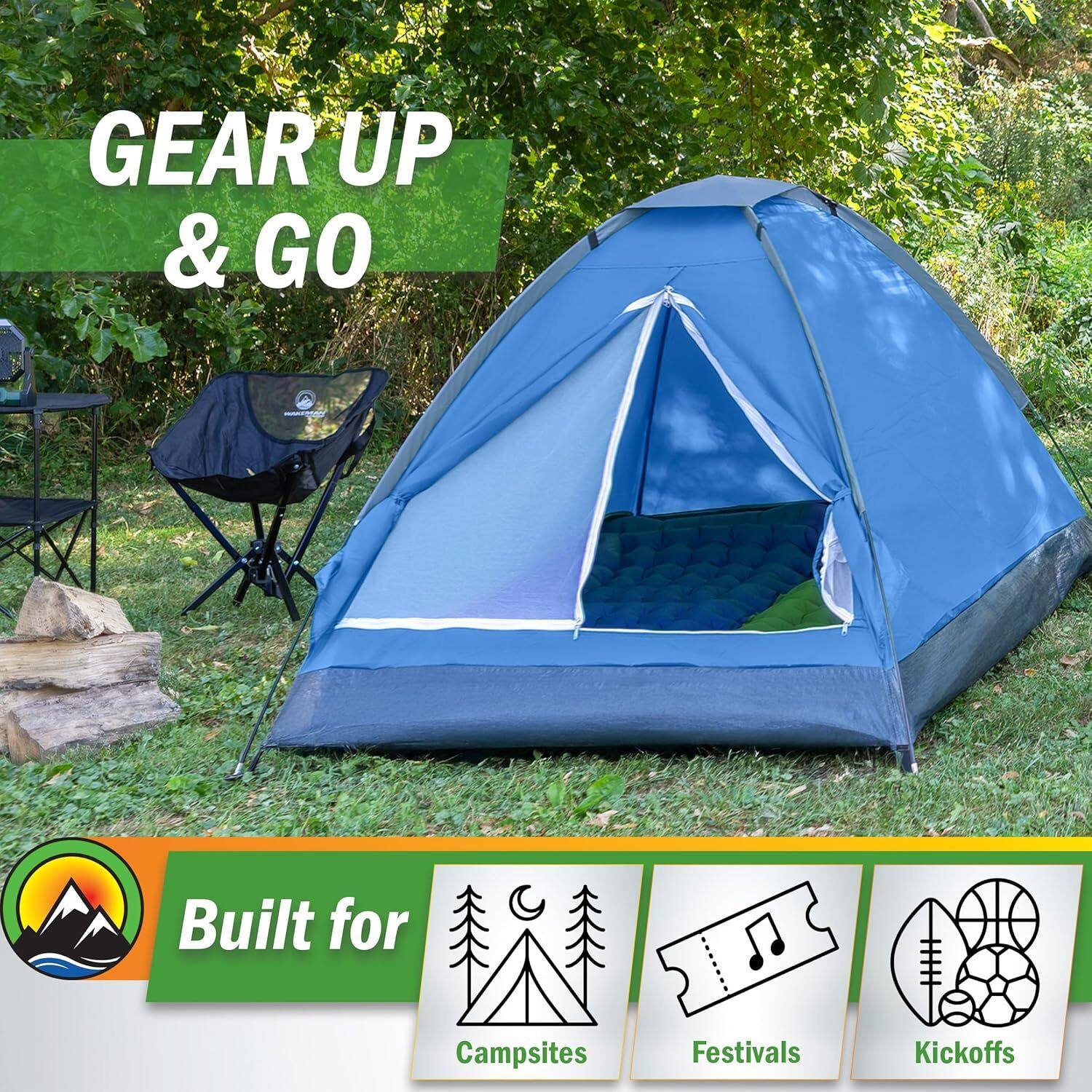 GEAR UP & GO  
Built for Campsites Festivals Kickoffs