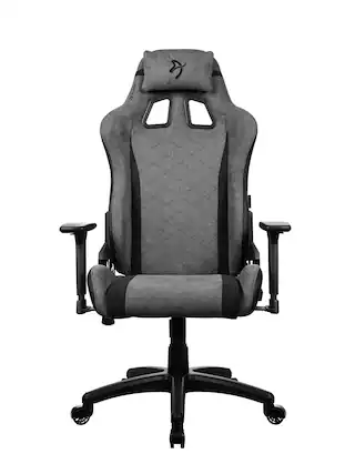 Front. Arozzi - Avanti Soft Fabric Chair - Ash.