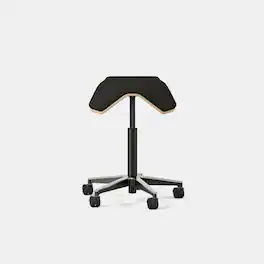 Branch Furniture - Saddle Chair Plus - Black / Wood