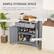 AMPLE STORAGE SPACE
Offer ideal storage for utensils or other items, making your house organized and clean
Two Slide-out Drawers
A Smooth Top Surface
A Door Cabinet
