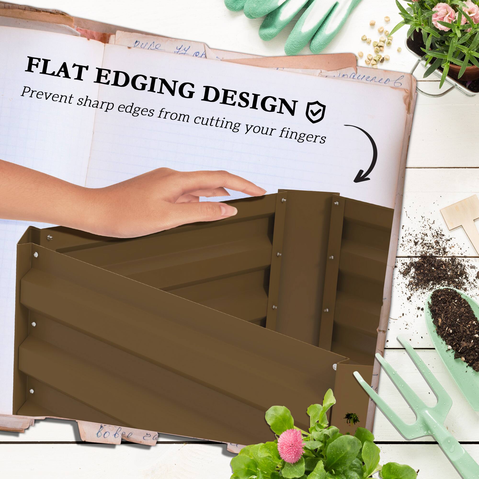 Dure 4 RA FLAT EDGING DESIGN Prevent sharp edges from cutting your fingers bobe