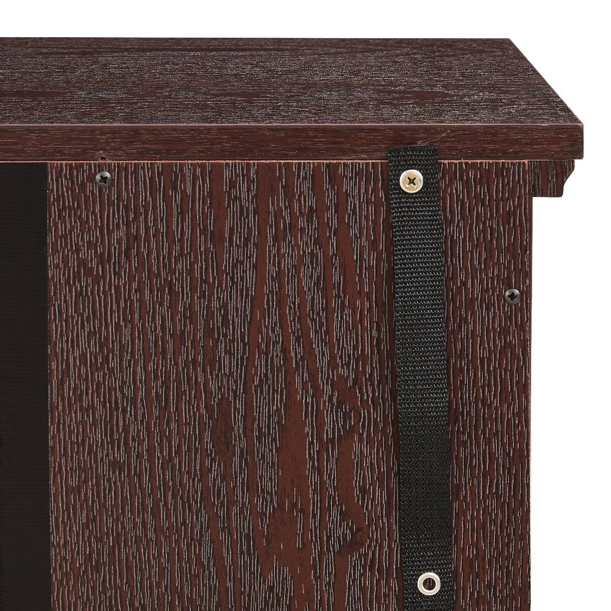 Alt View 9. Loheer - 70 inch modern tv stand with electric fireplace Faux Stone Media Console Cabinet Cherry Large Entertainment Center - Cherry.