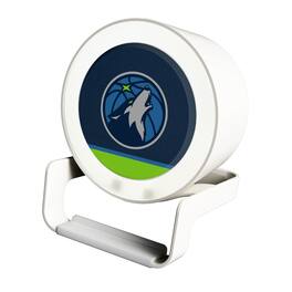 Keyscaper - Minnesota Timberwolves Endzone Design Night Light Wireless Charger And Bluetooth Speaker - Multicolor