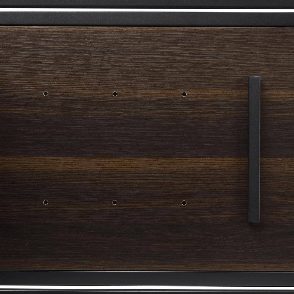 Alt View 6. Crosley Furniture - Provo Record Player Stand With Vinyl Storage - Matte Black.