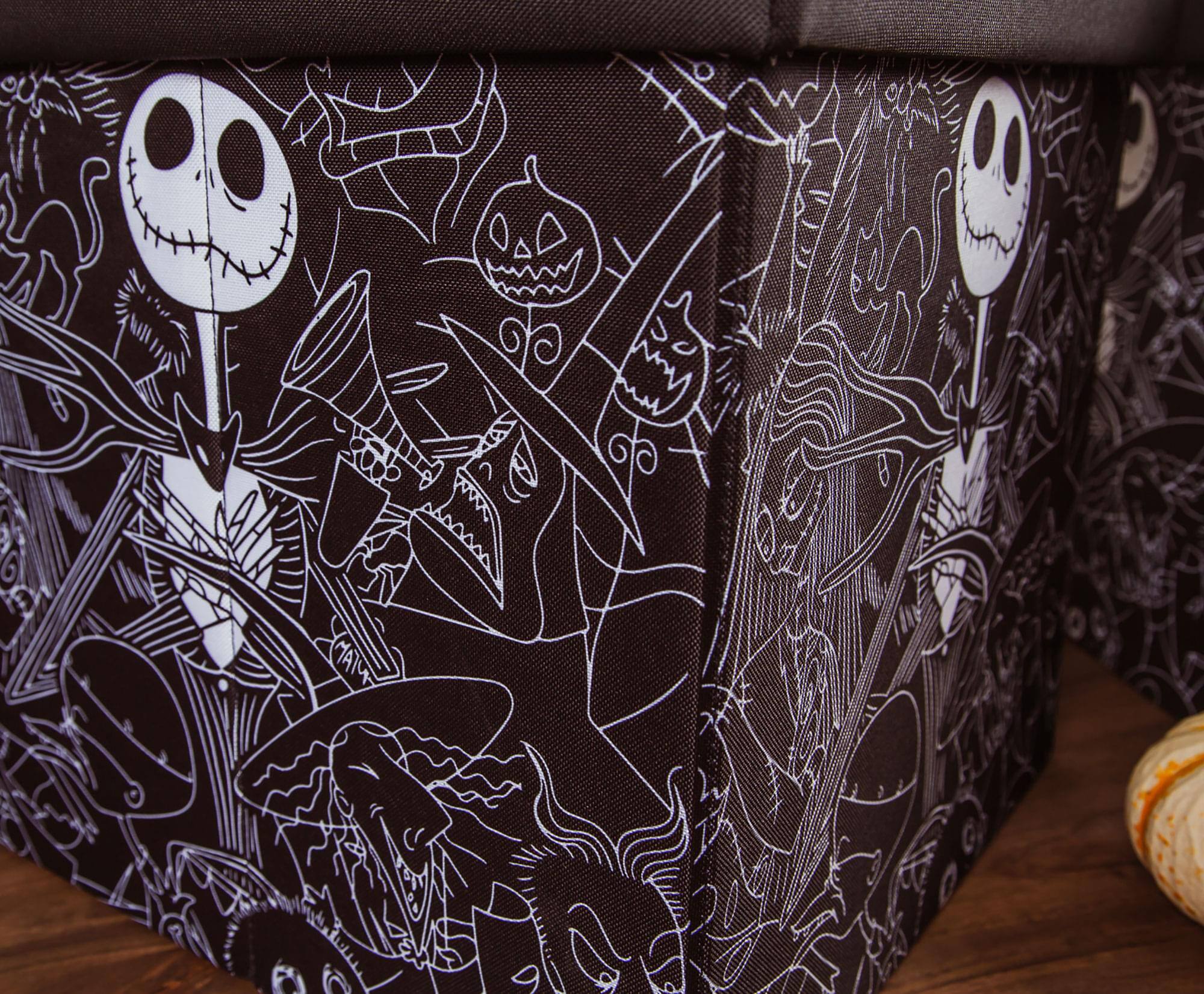 Alt View 2. Disney - Disney The Nightmare Before Christmas Jack Skellington Storage Bins | Set of 2 - Black.